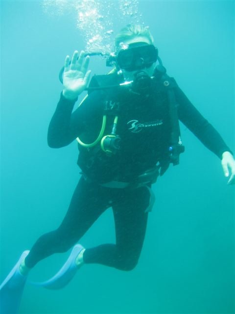 another diver with us